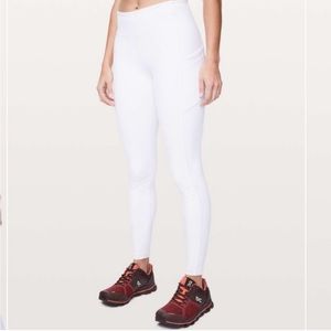 Lululemon Fast and Free white leggings size 6